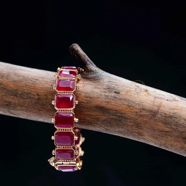 Gorgeous Ruby bangles with screw