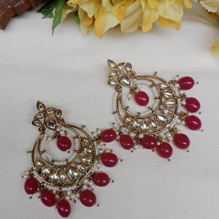 Kundan Chandbali Earrings