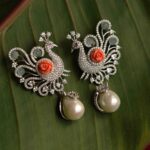 Mesmerising AD Peacock Earrings