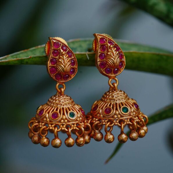 Cute Simple Mango Jhumkis