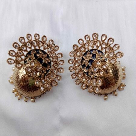 Light Weight Peacock Jhumkis
