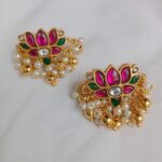 Lotus Jadau Earrings