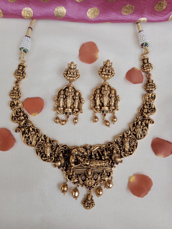 Inticately Designed Lord Renganathar Neckset