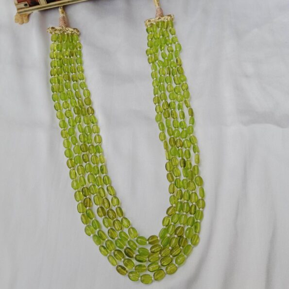 Five Layer Pearl and Colour Stone Neckset