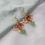Attractive Jadau Hoop Earrings
