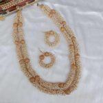 Two Layer Ethnic Pearl Cluster Necklace