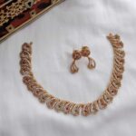 Stylish AD Neckset with Ruby and Emerald