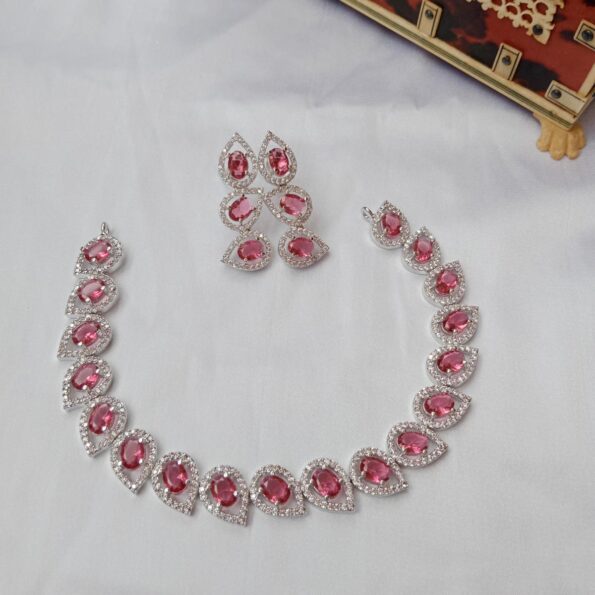 Pretty Ruby and Diamond Single Row Set