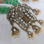 458_1 Lord Balaji Victorian pendant in beads hara