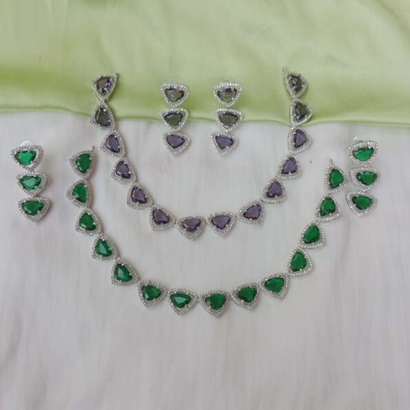 Sparkling Triangle AD necklace