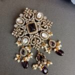 478_1 Mesmerising emerald Victorian pendant set