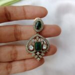 478_1 Mesmerising emerald Victorian pendant set