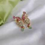 Trendy peacock Jadau earrings