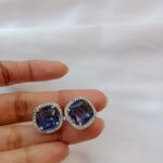 559_g Pretty coloured stone with AD stud