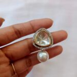 568_1 Victorian polki with pearl drop