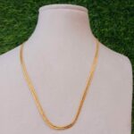 Simple gold look alike flat chain