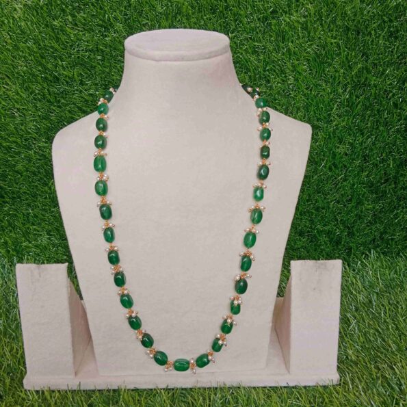 Classy Single Row Bead Haram with Guttapusalu