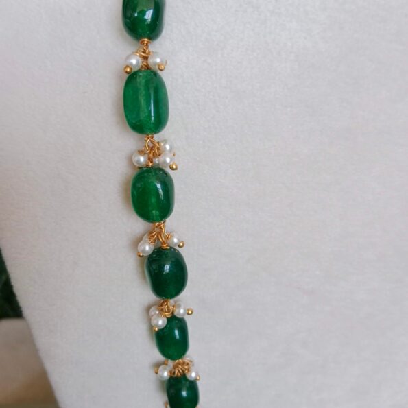 Classy Single Row Bead Haram with Guttapusalu