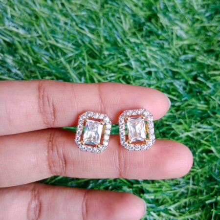 Sparkling Rectangle AD Stud