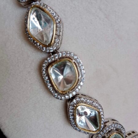 Stunning Single Layer Victorian Polki Neckset