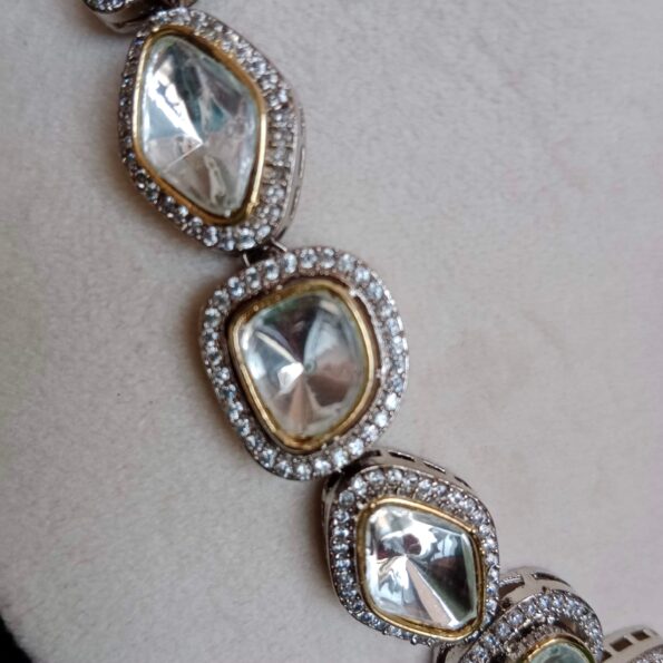 Stunning Single Layer Victorian Polki Neckset