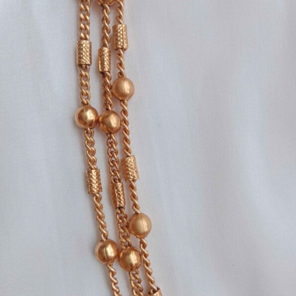 Pretty 3 Line Matt Antique Chain