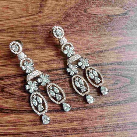 Stylish long Victorian earrings