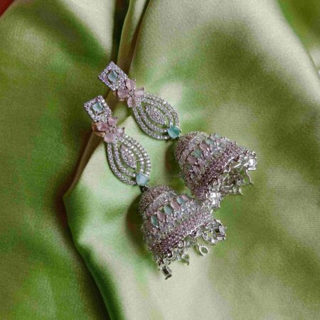 Shimmering Long AD Jhumkas