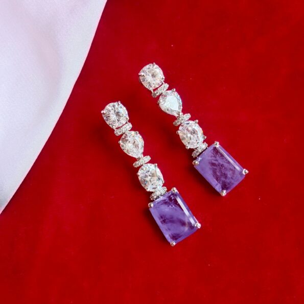 Sparkling Big Diamond with Dublet Stone Drop