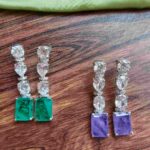 Sparkling Big Diamond with Dublet Stone Drop