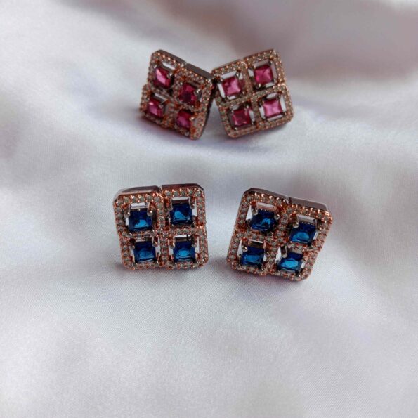AD Square Earrings