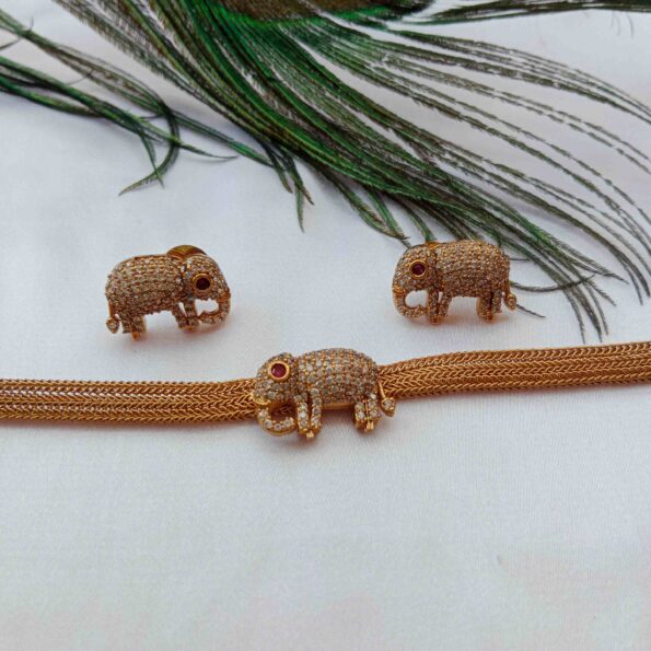 Sparkling Elephant Choker