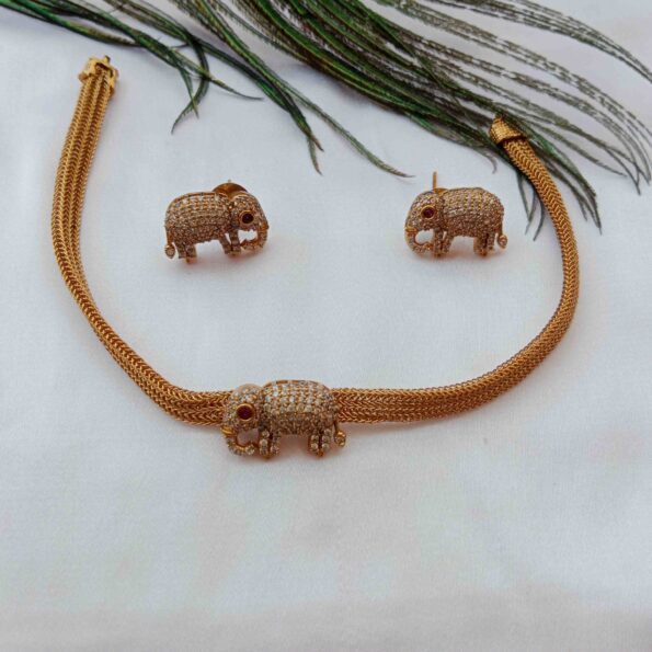 Sparkling Elephant Choker