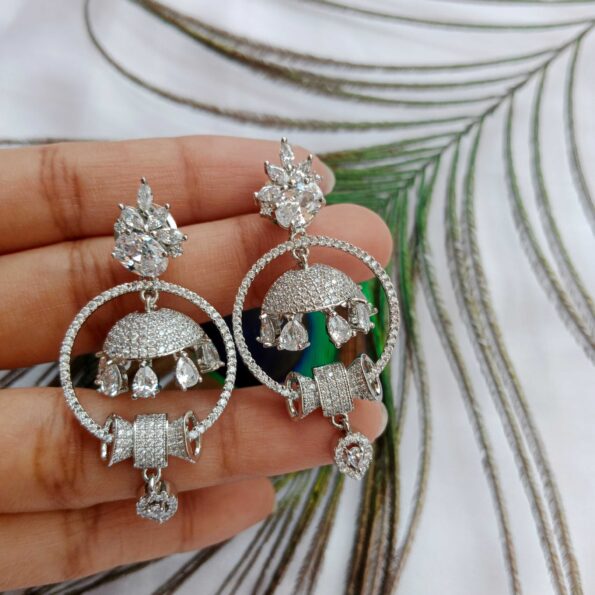 Pretty Umbrella Jhumki AD Earrings