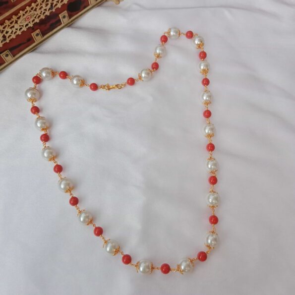 Coral and Pearl Mala
