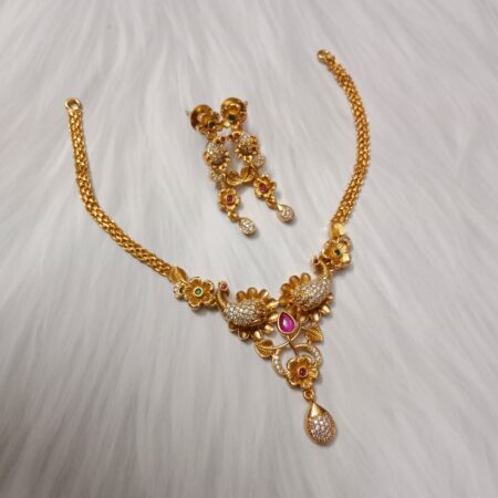 Attractive Dual Peacock Neckset