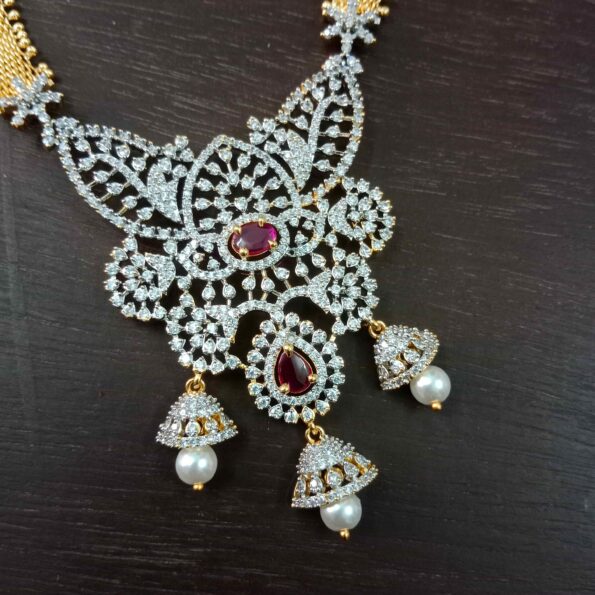 Shimmering Ruby Diamond Haram