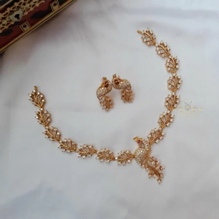 Shimmering Peacock Neckset
