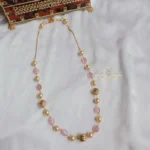 Pink Bead and Pearl Mala