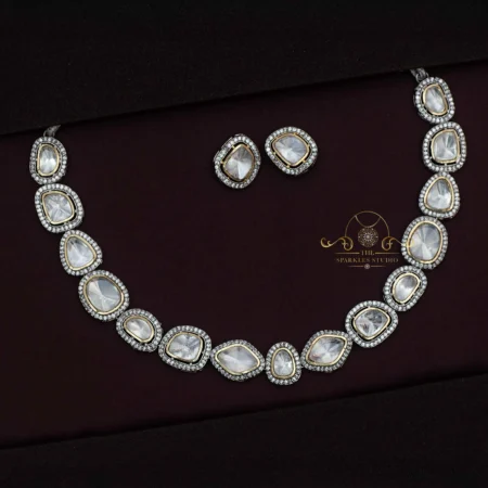 Victorian Massonite Polki Neckset