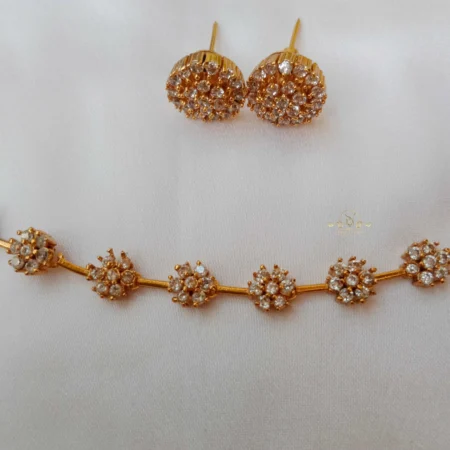 Diamond Look Alike Neckset