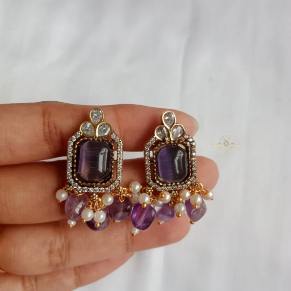 Purple Stone Antique Neckset