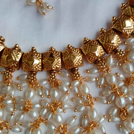 Antique Layered Guttapusalau Necklace