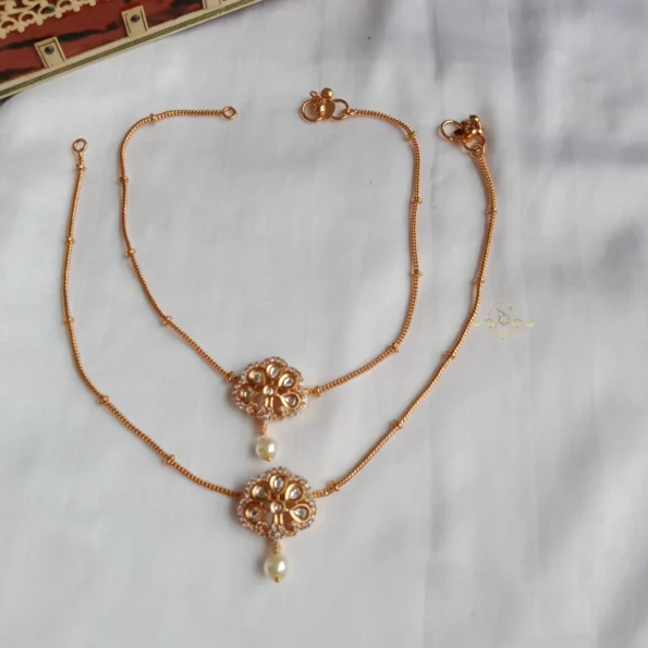 Kundan Anklets