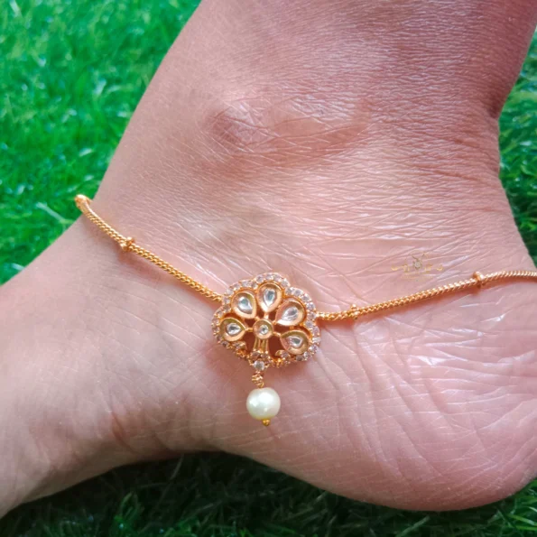 Kundan Anklets