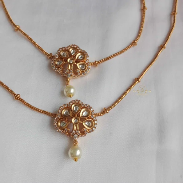 Kundan Anklets