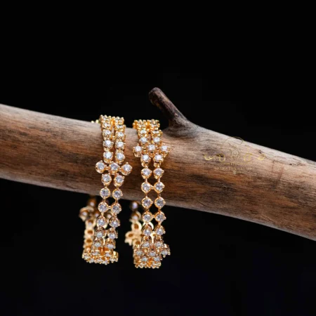 Sparkling Diamond Look Alike Bangles