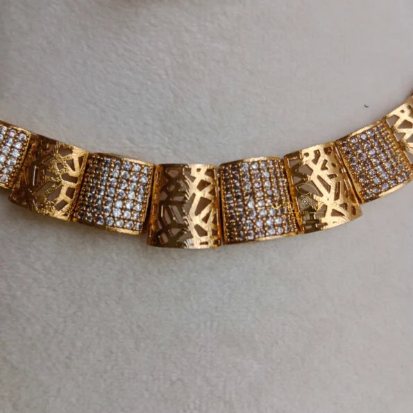 Trendy Gold Alike Neckset