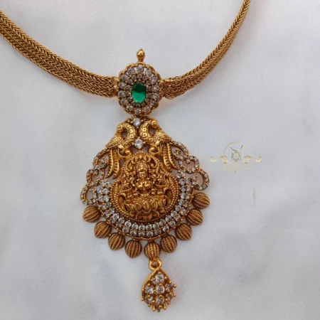 Simple Lakshmi Pendant Necklace