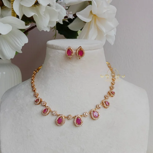 Trendy Ruby and AD Neckset
